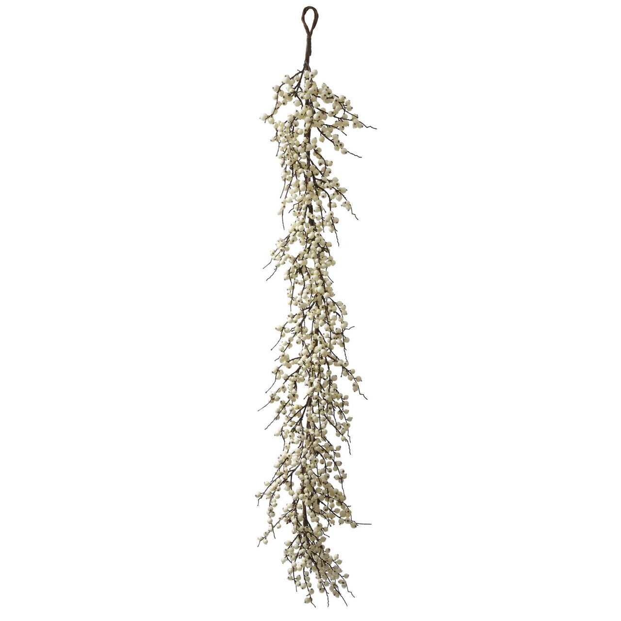 Vickerman 60" White Indoor/Outdoor Berry Garland - P135812